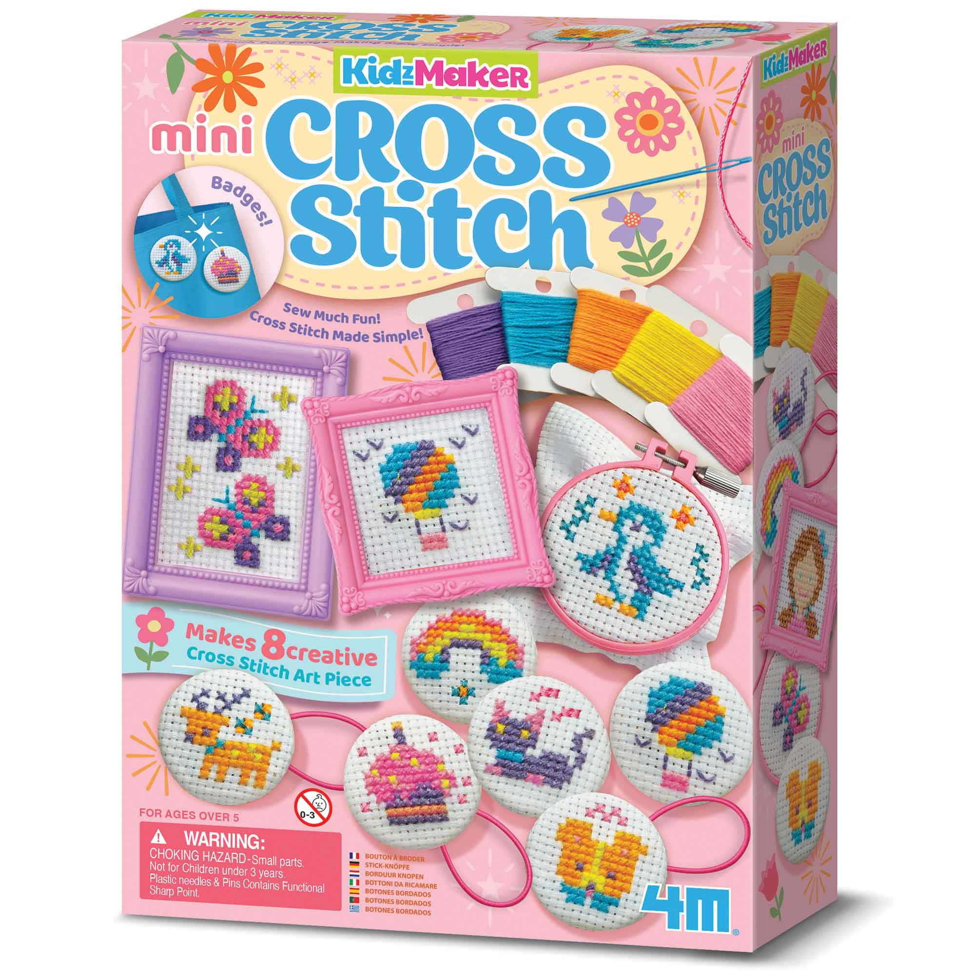 Mini Cross Stitch Buttons
