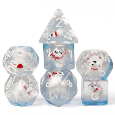 Polar Bear RPG Dice Set