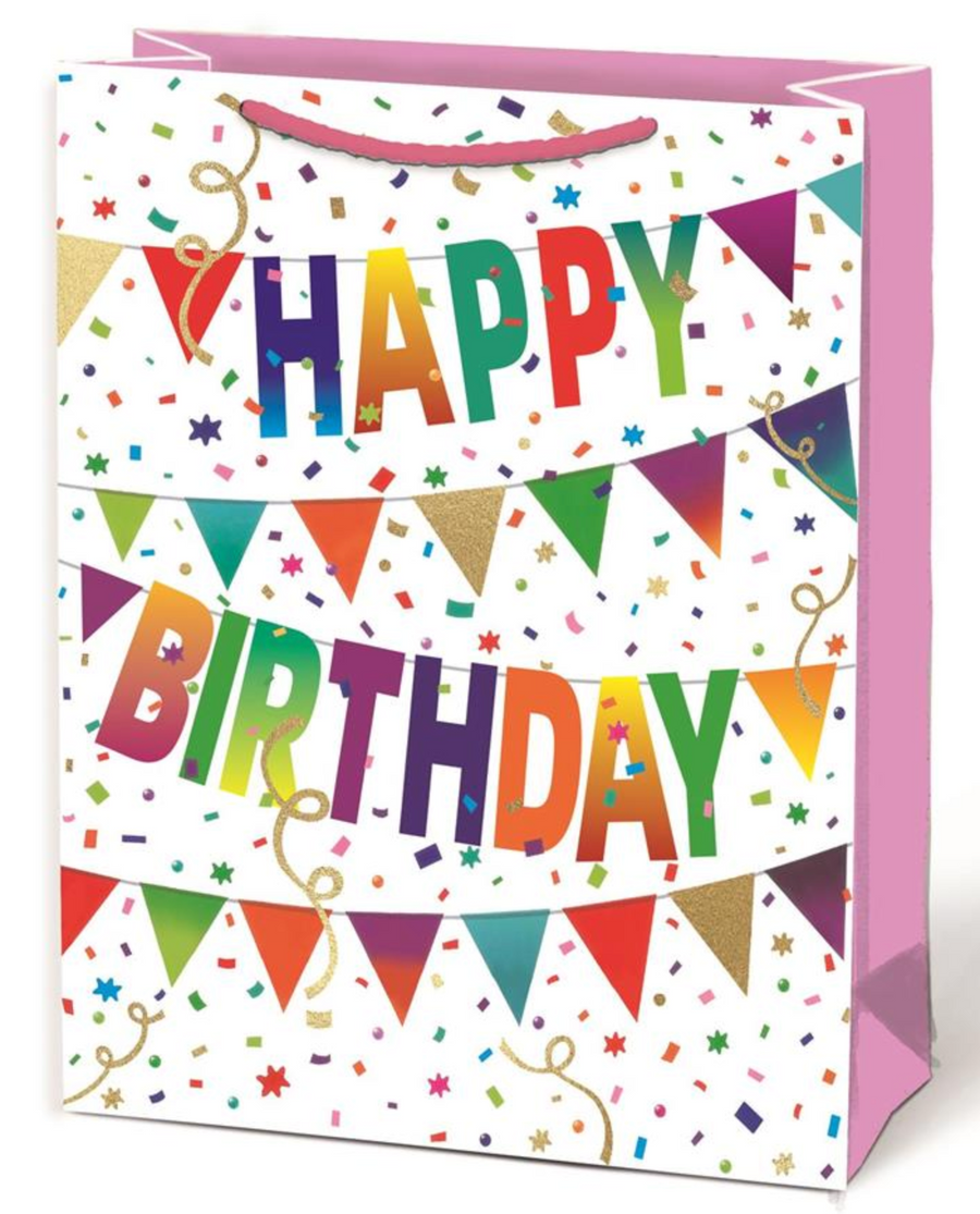 Gift Bag - Birthday Banner - Large
