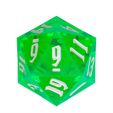 55mm Titan D20 - Sharp Edge Transparent Green