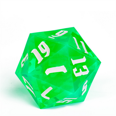 55mm Titan D20 - Sharp Edge Transparent Green