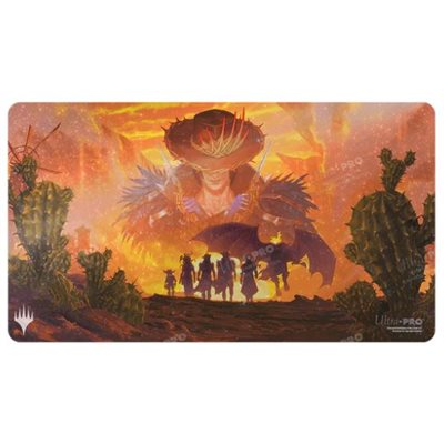 Outlaws of Thunder Junction Gang Silhouette AR Enhanced Holofoil Standard Gaming Playmat for Magic: The Gathering
