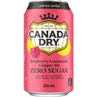 Canada Dry Zero Raspberry Lemonade Ginger Ale