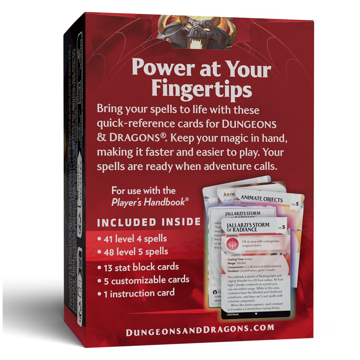 Dungeons & Dragons: Reference Cards: Spells - Levels 4-5