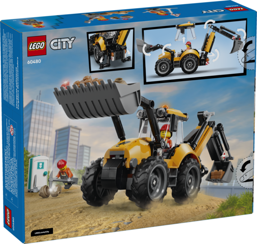 Lego Yellow Backhoe Loader
