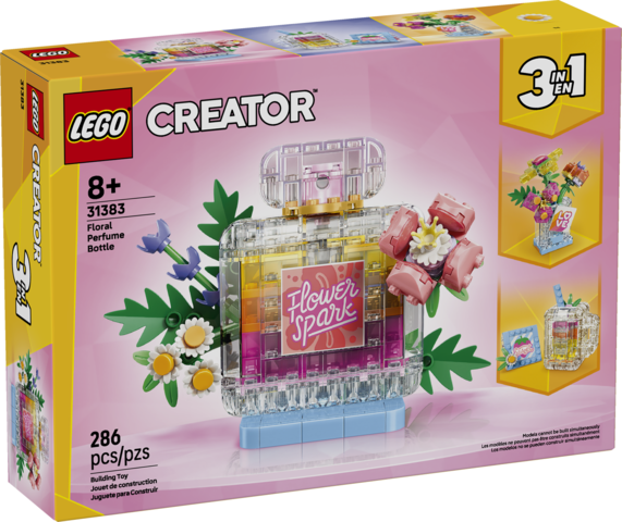 Floral Decor Perfume Bottle