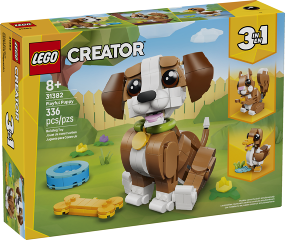 LEGO® Creator 3 in 1 Cute Animals: Playful Puppy Dog