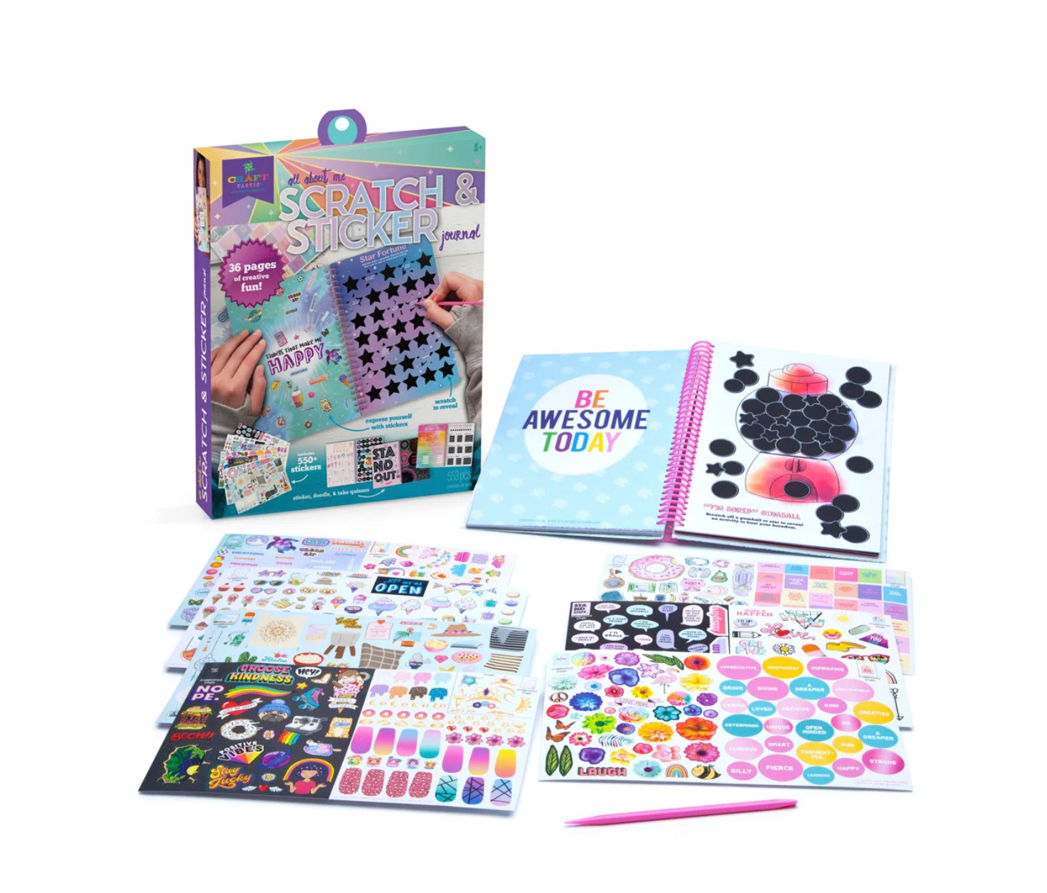 Craft Tastic -  Scratch & Sticker Journal