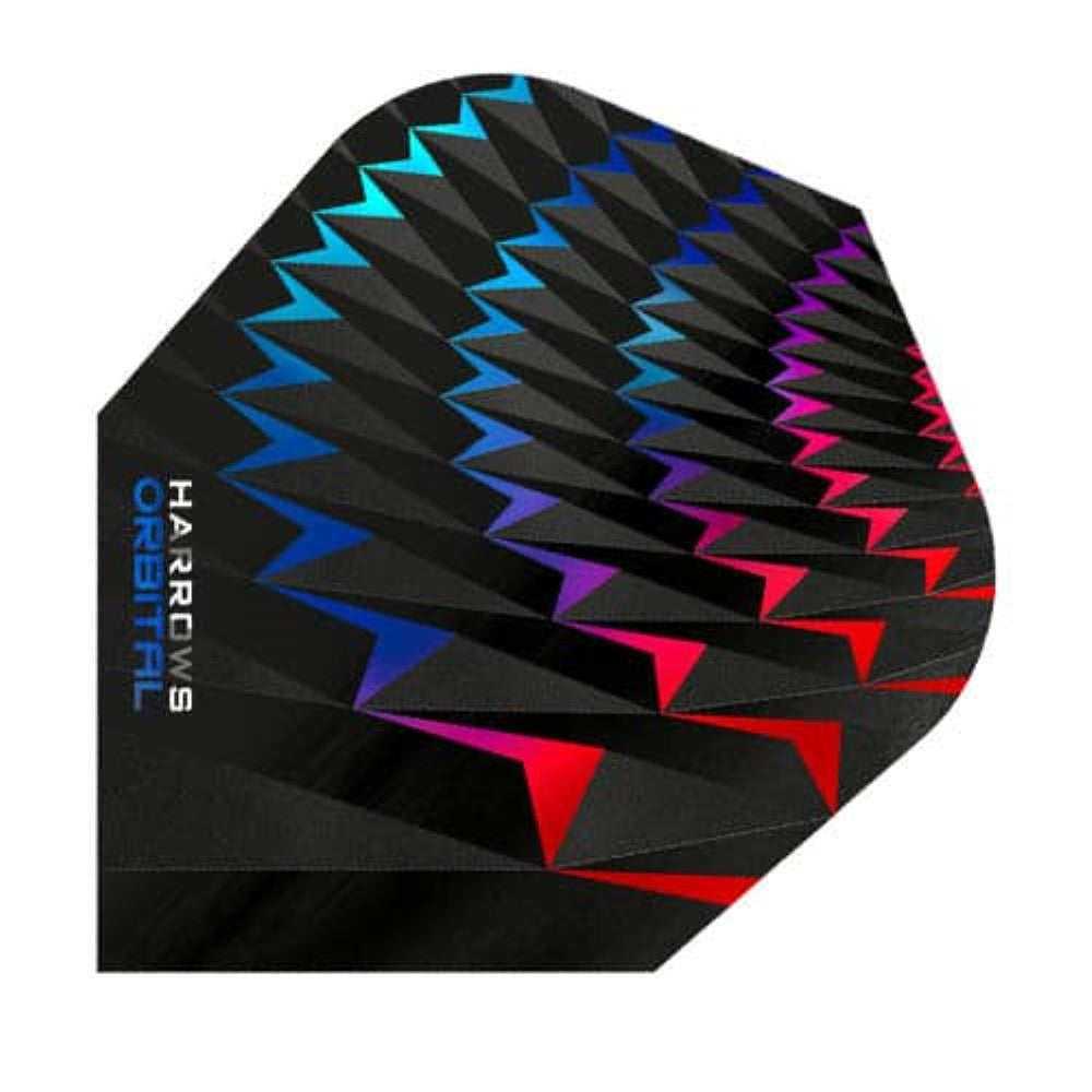 Harrows Dart Flights - Orbital Aqua/Red