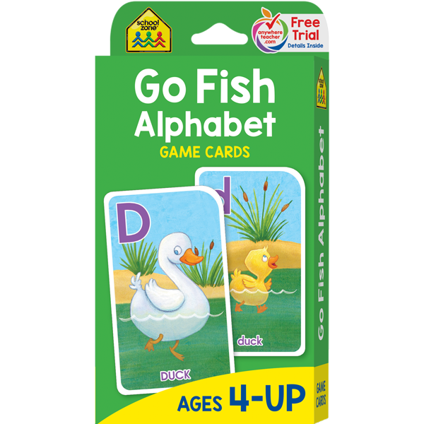 Go Fish Alphabet Flash Cards