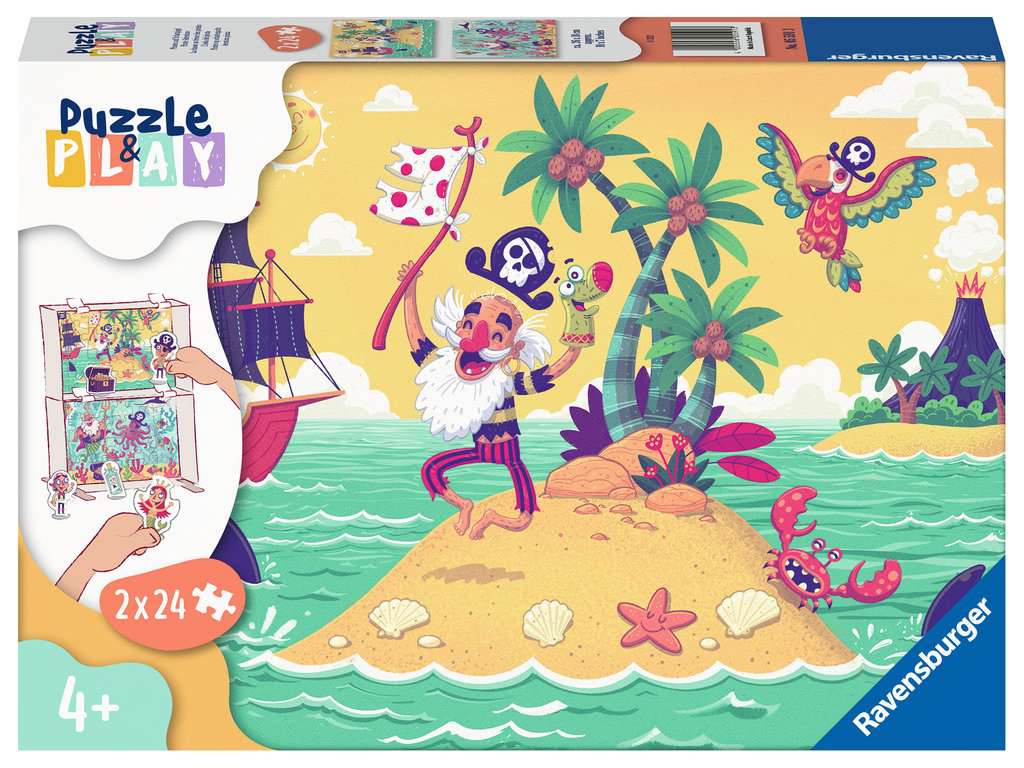 Puzzle & Play: Pirate Adventure 2 x 24