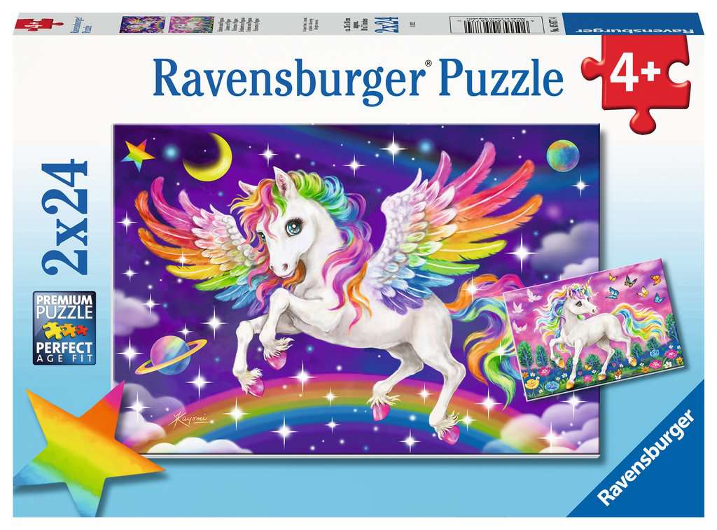 Unicorn and Pegasus- 2x24 piece
