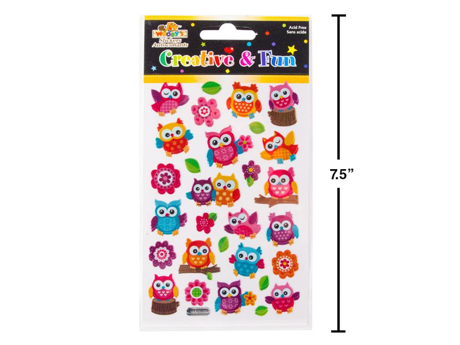 Woody's Sticker Sparkles Owls