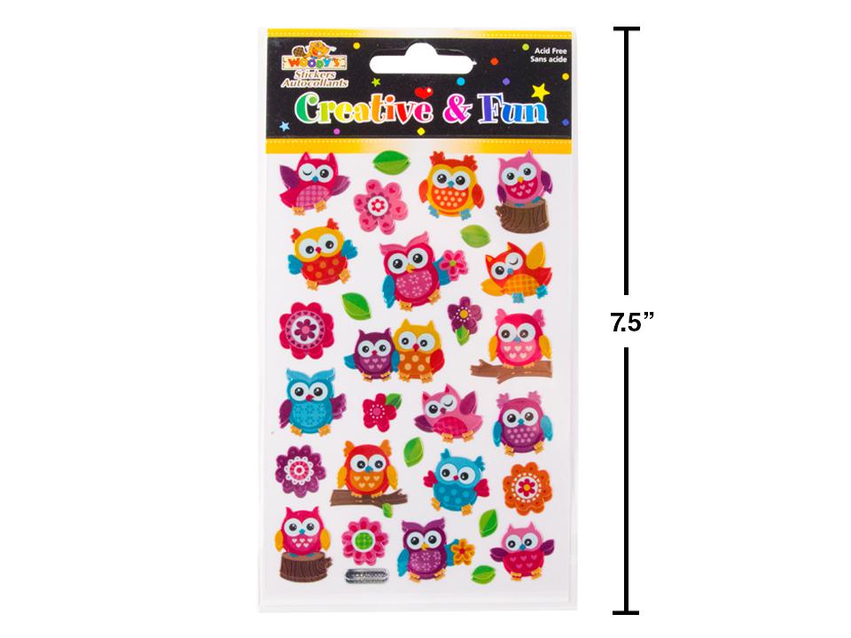 Woody's Sticker Sparkles Owls