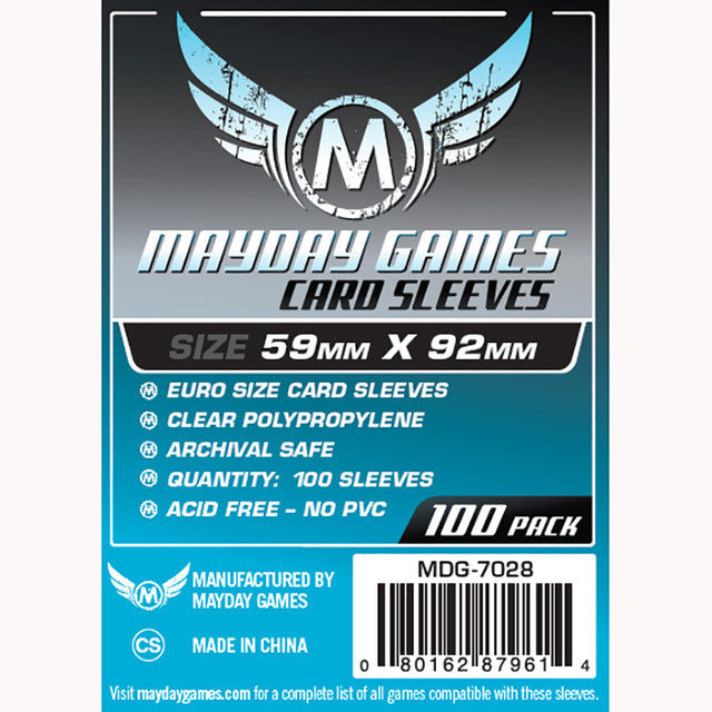 Mayday Game Sleeves Euro 59mm x 92mm