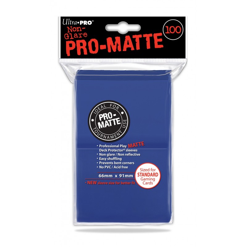 Sleeves: Pro-Matte Blue Standard Deck Protectors (100ct)