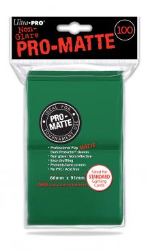 Sleeves: Pro-Matte Green Standard Deck Protectors (100ct)