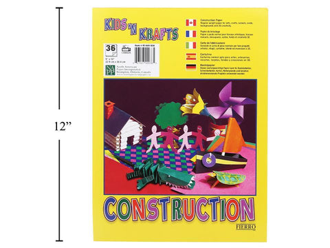9x12" Coloured Construction Paper