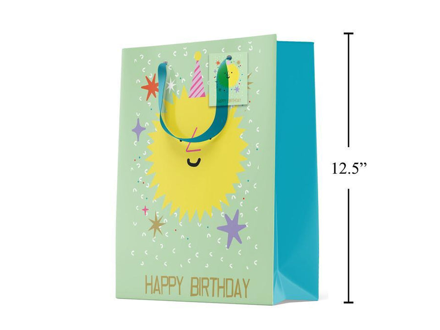 Paper T., Large Gift Bag,  Bday Sun, Matte/HS,