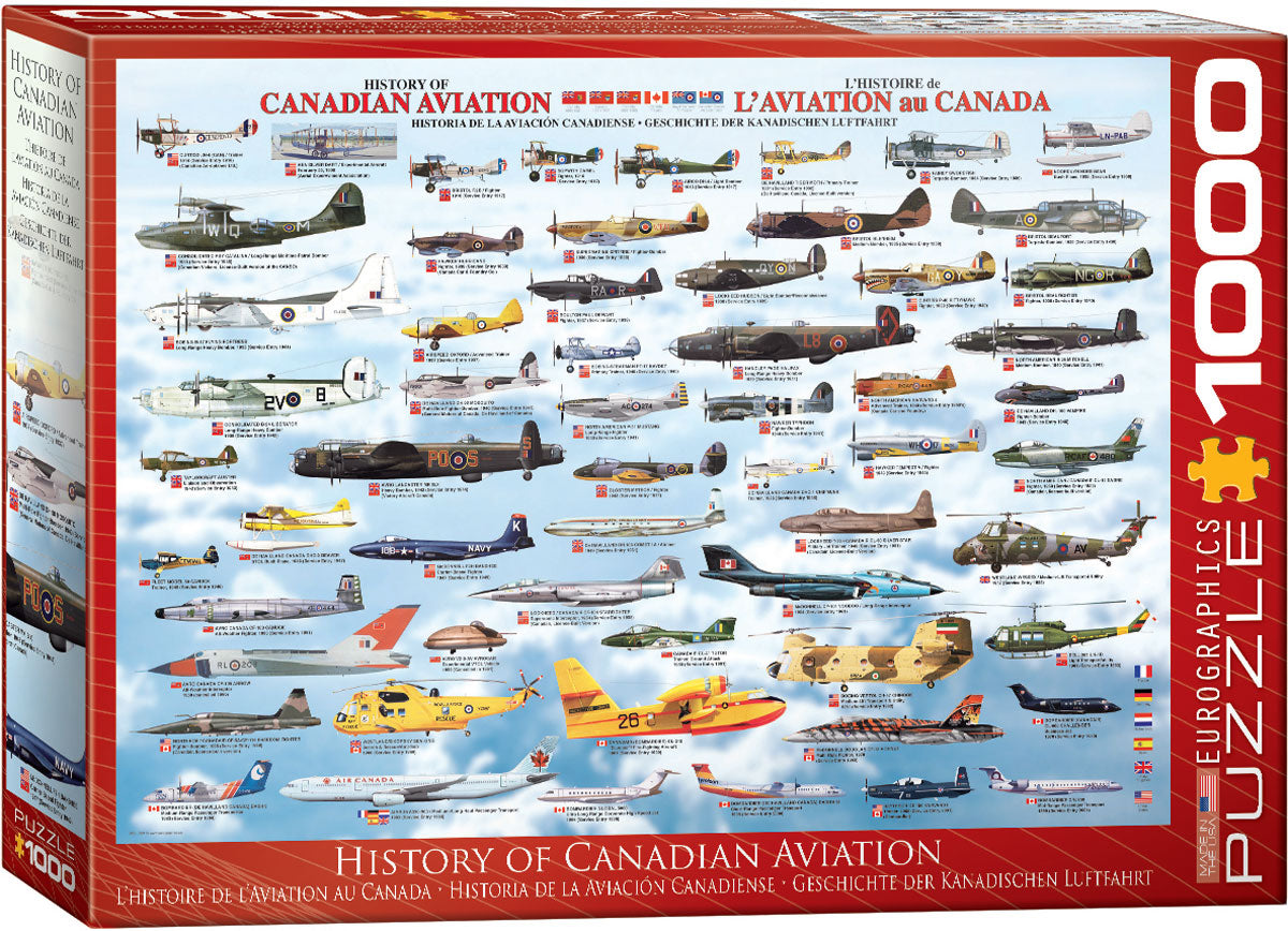 History of Canadian Aviation - 1000pc