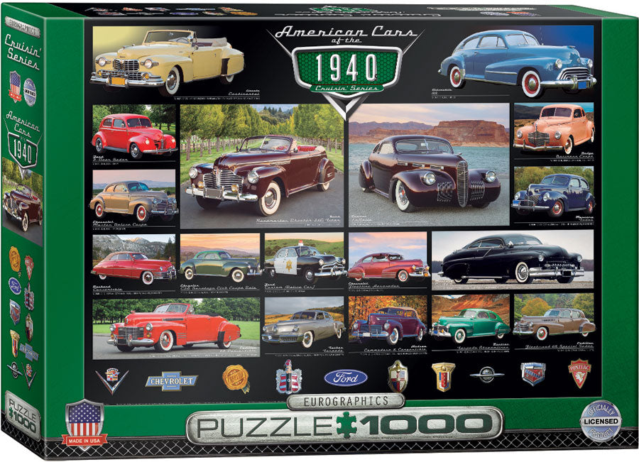 American Cars of the 1940s - 1000pc