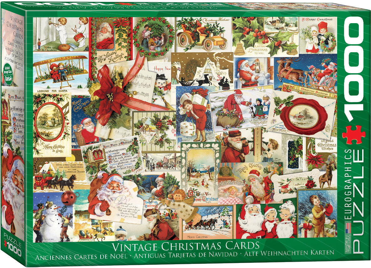Vintage Christmas Cards - 1000pc