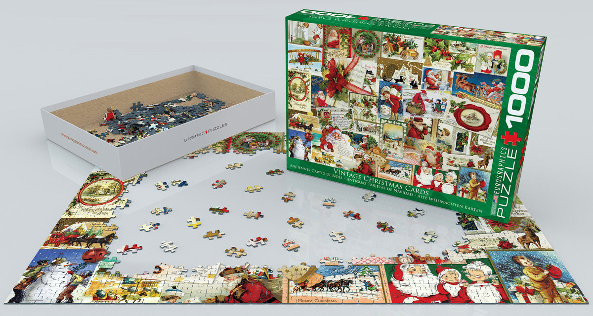 Vintage Christmas Cards - 1000pc
