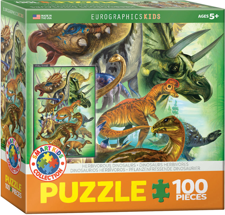 Herbivorous Dinosaurs - 100pc