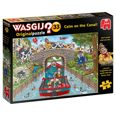 Wasgij Original #33,Calm on the Canal