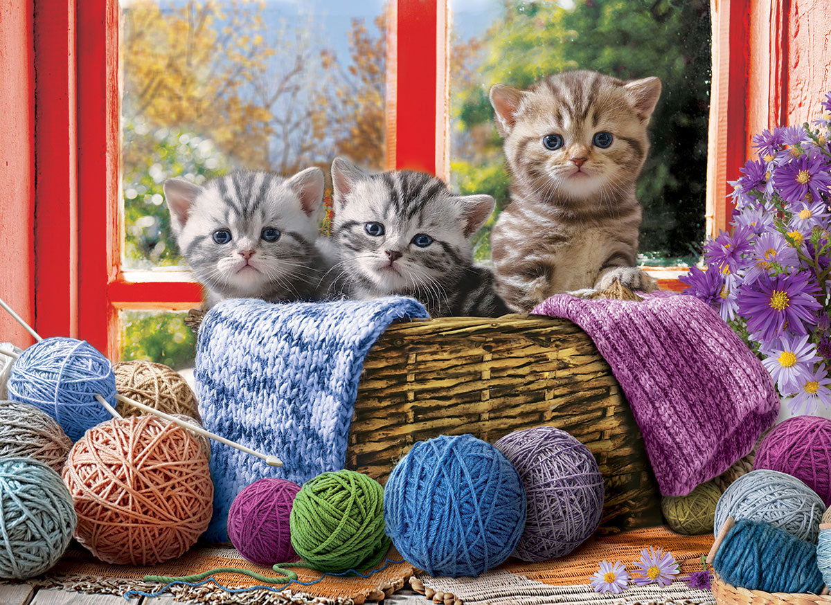 Knittin' Kittens - 500pc Large