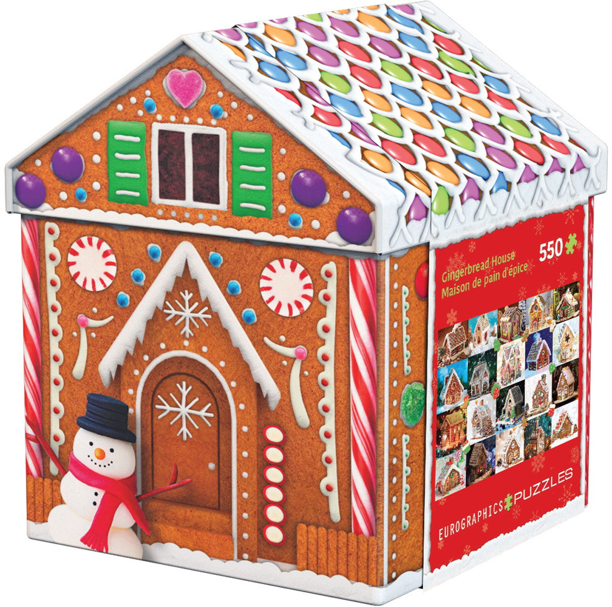 Gingerbread House Tin - 550pc