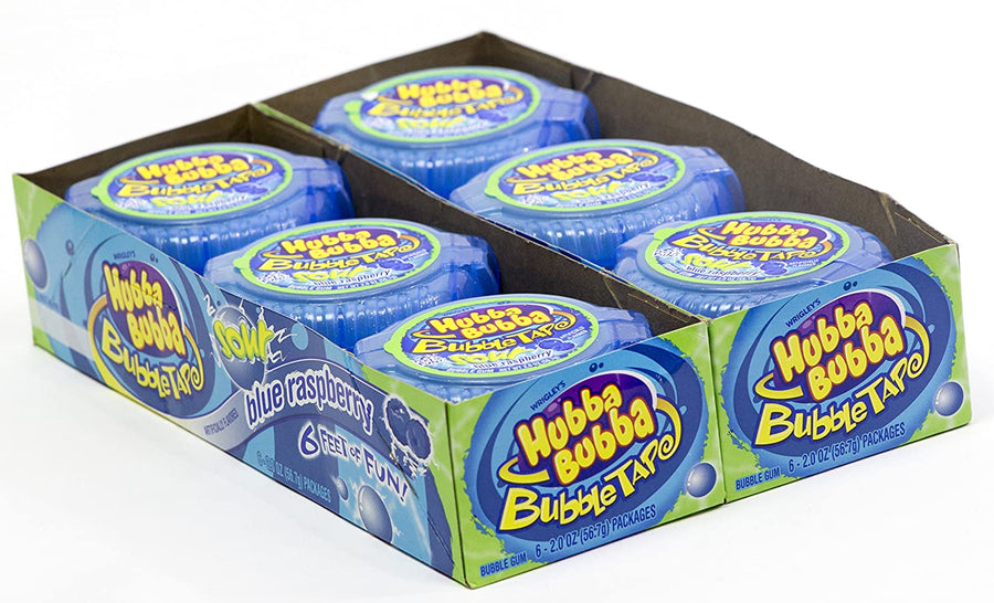 Hubba Bubba Tape Sour Blue Raspberry