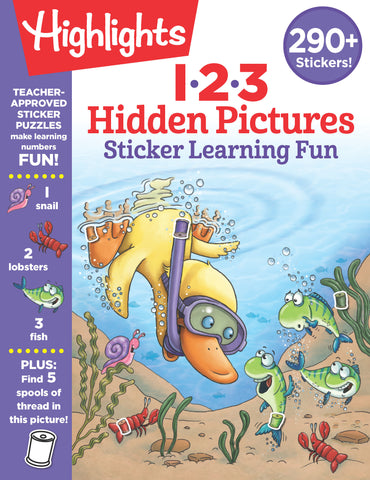 123 Hidden Pictures Sticker Learning Fun