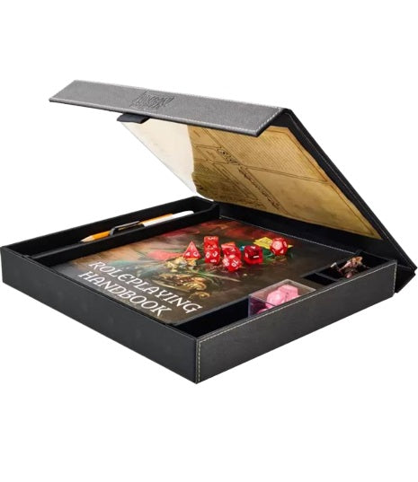 Dragon Shield RPG: Player Companion: Box & Dice Tray: Iron Grey