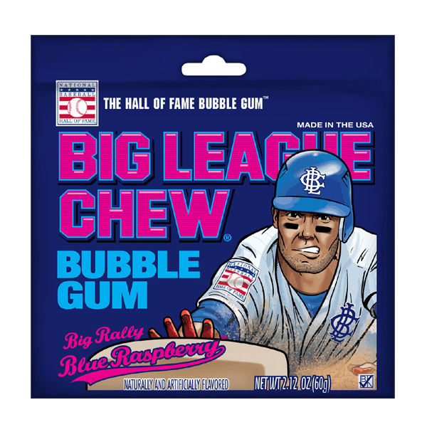 Big League Chew Bubble Gum - Big Rally Blue Raspberry
