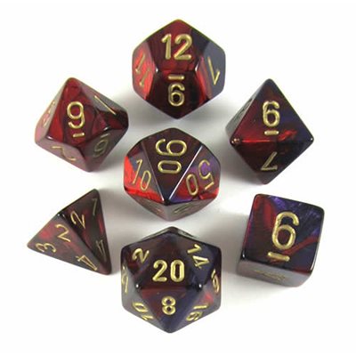 Gemini: 7Pc Purple-Red/Gold