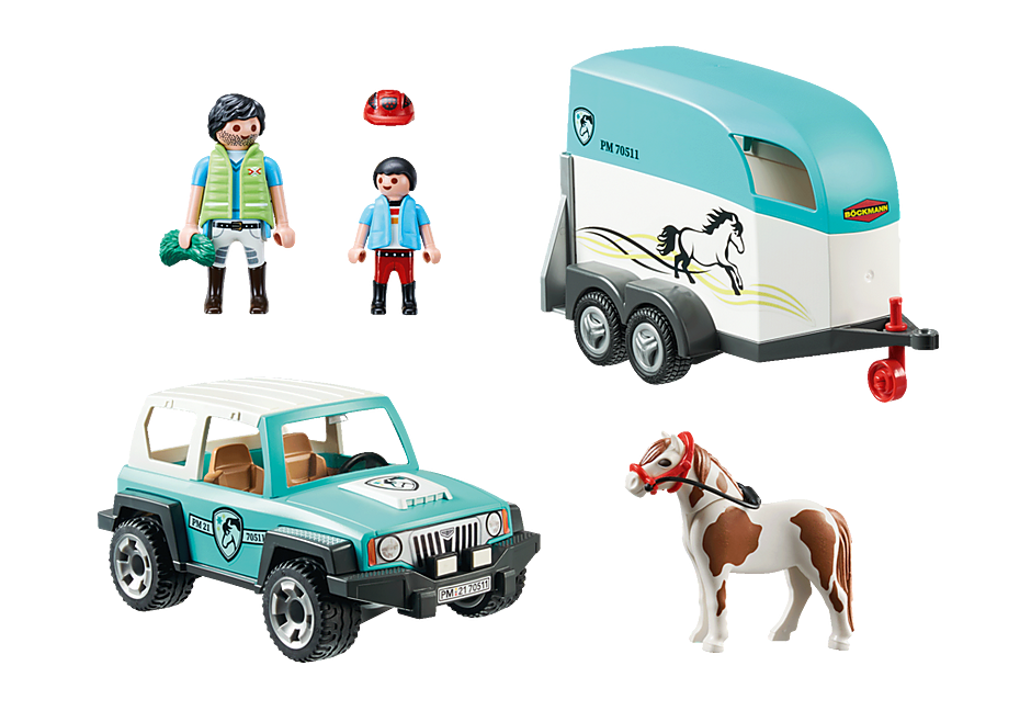 Car with Pony Trailer