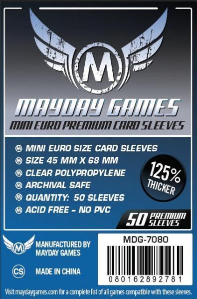 Mayday Game Sleeves Mini Euro 45mm x 68m