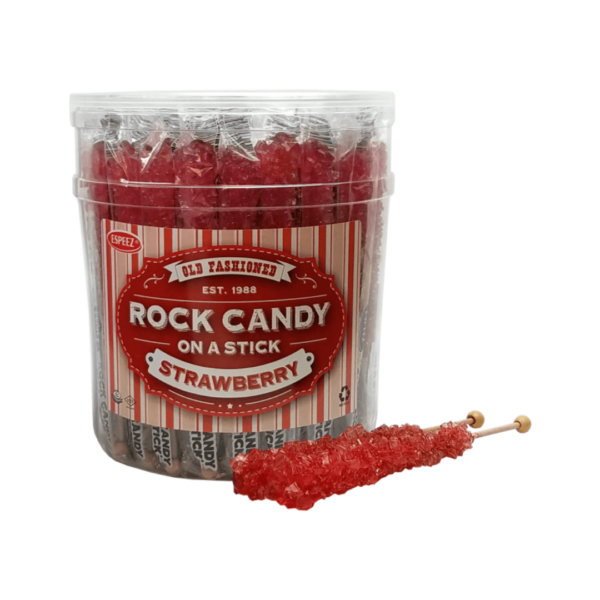 Espeez Rock Candy On A Stick Strawberry