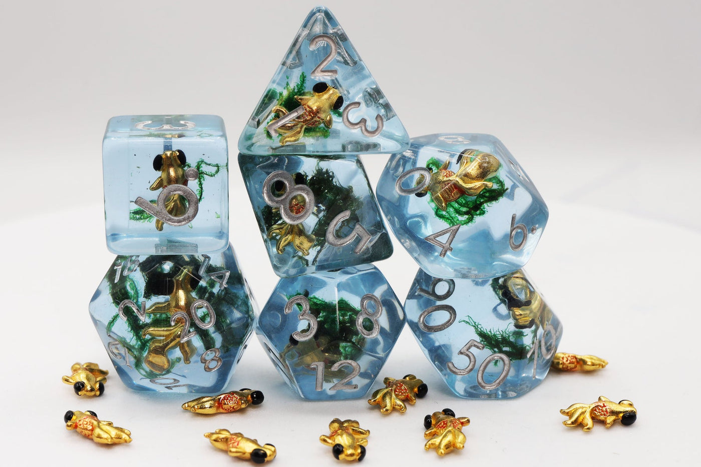 Gold Fish RPG Dice Set