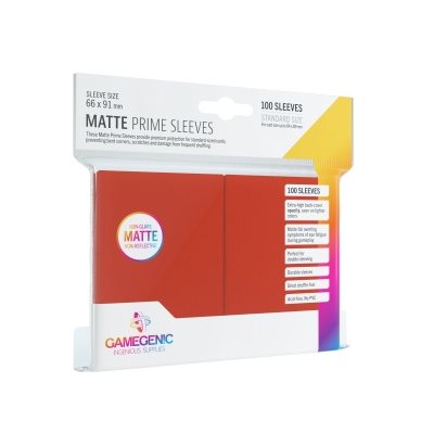 Sleeves: Gamegenic Matte Prime Sleeves: Red (100)