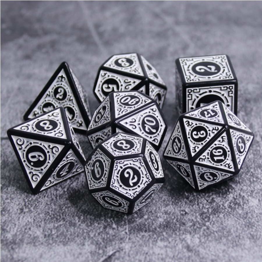 Magic Flame - White RPG Dice Set