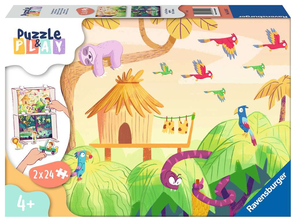 Puzzle & Play: Jungle Exploration 2 x 24