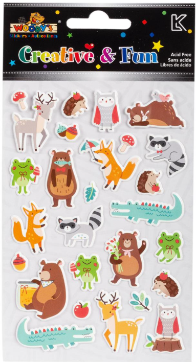 Woody's Sticker Puffy Forest Fun