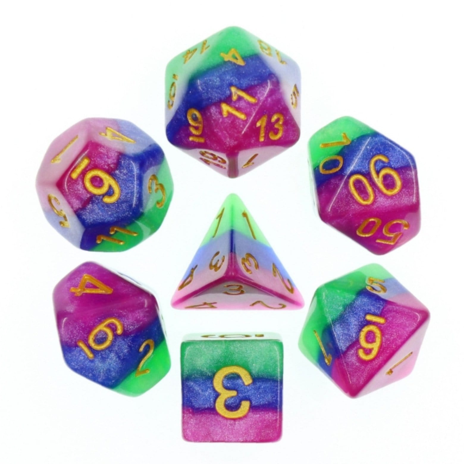 Jester’s Gambit RPG Dice Set