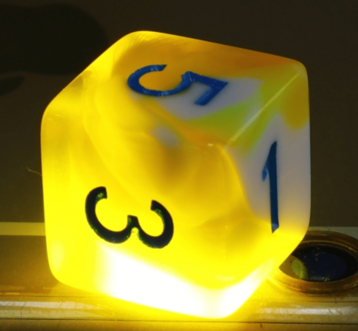 Lemon Cream RPG Dice Set