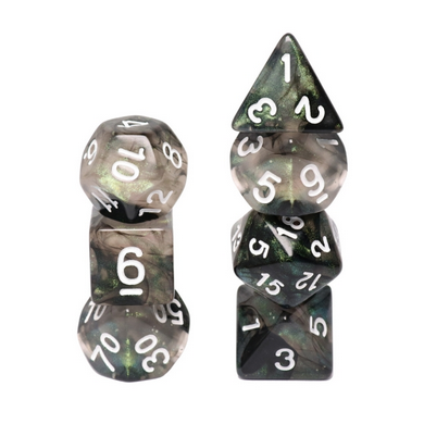 Glow in the Dark Storm Chaser RPG Dice Set