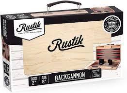 Backgammon Wooden Suitcase