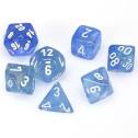 Borealis  Sky Blue/White 7pc - Dice Set