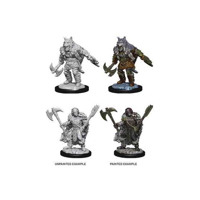 D&D Miniature Half Orc Barbarian Male